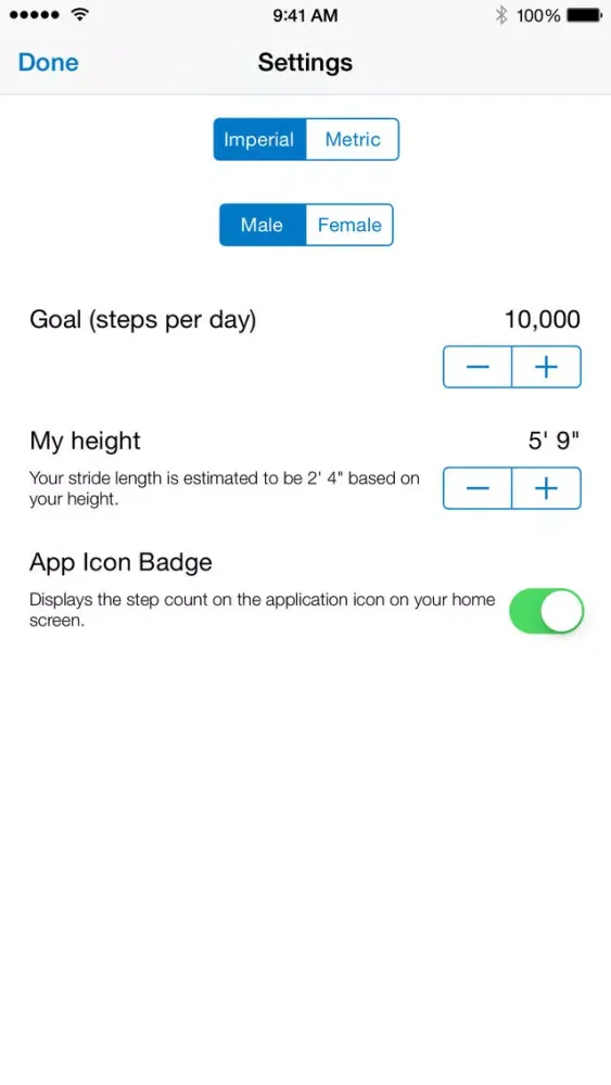 Tangkapan skrin Pedometer - Track your steps