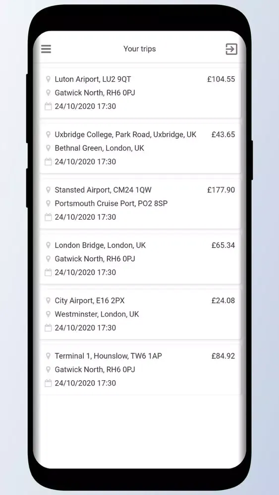 GLA Transfers Booking应用截图