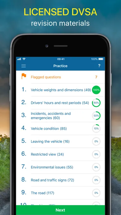 Capturas de tela do PCV Theory Test 2024 UK Kit