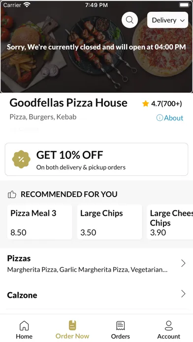 Goodfellas Pizza House स्क्रीनशॉट
