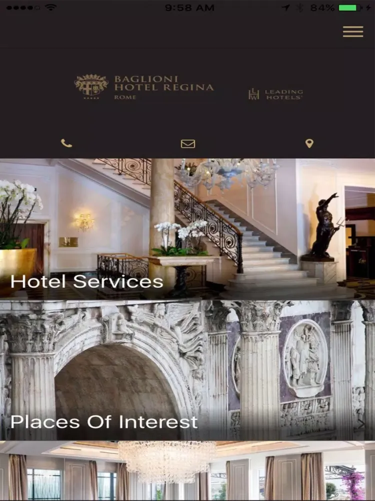 Capturas de pantalla de Baglioni Hotel Regina iPad 