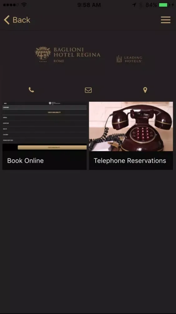 Capturas de pantalla de Baglioni Hotel Regina