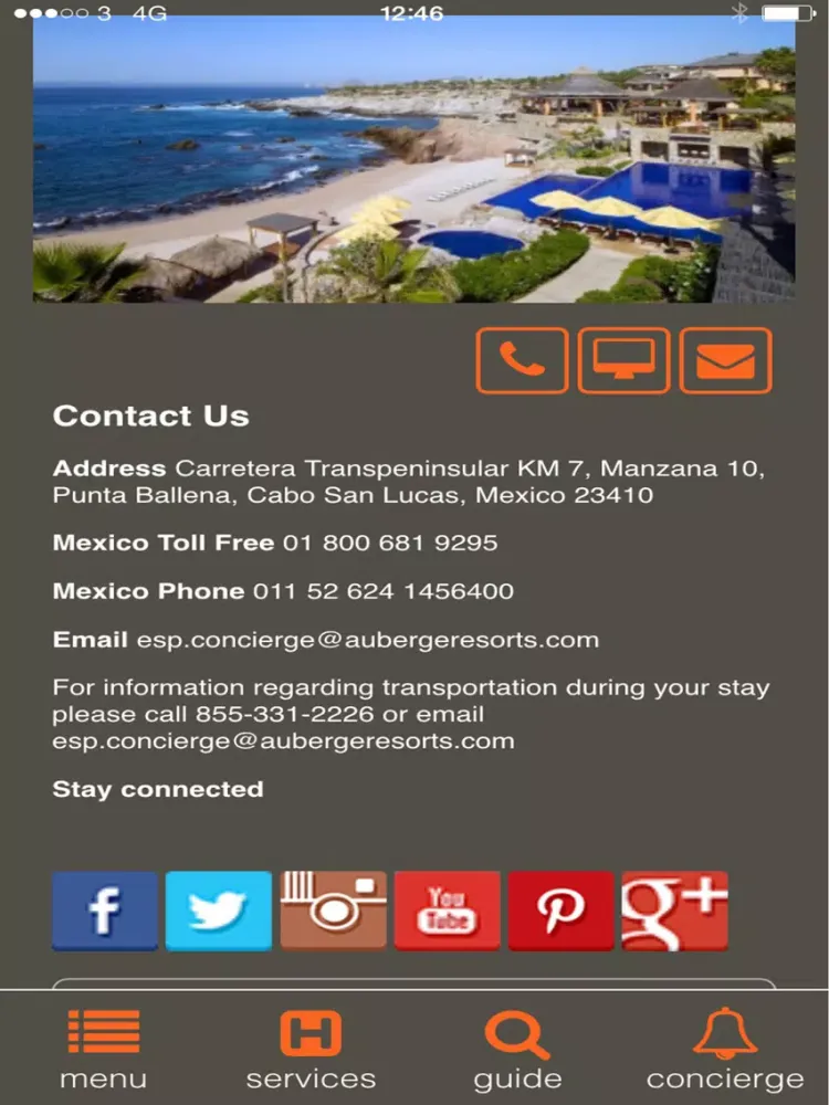 Ảnh chụp màn hình của Esperanza An Auberge Resort iPad 