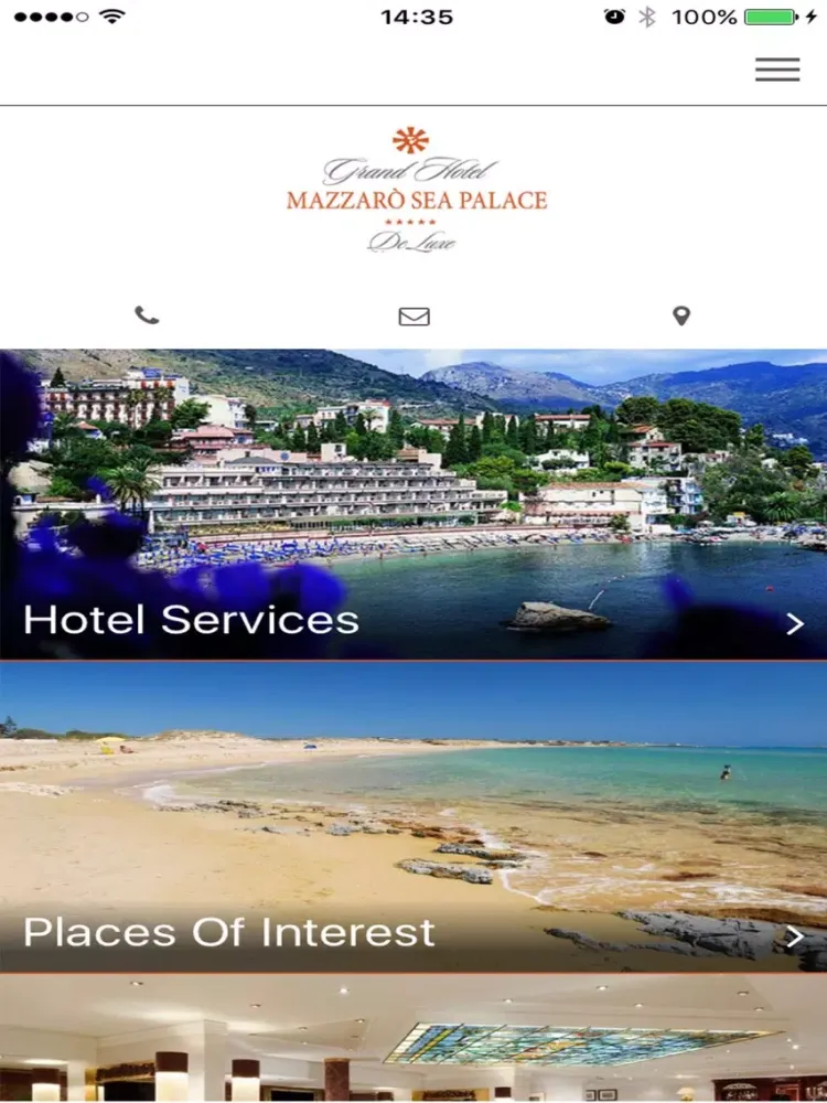 Grand Hotel Mazzaro Sea Palace iPad 应用截图