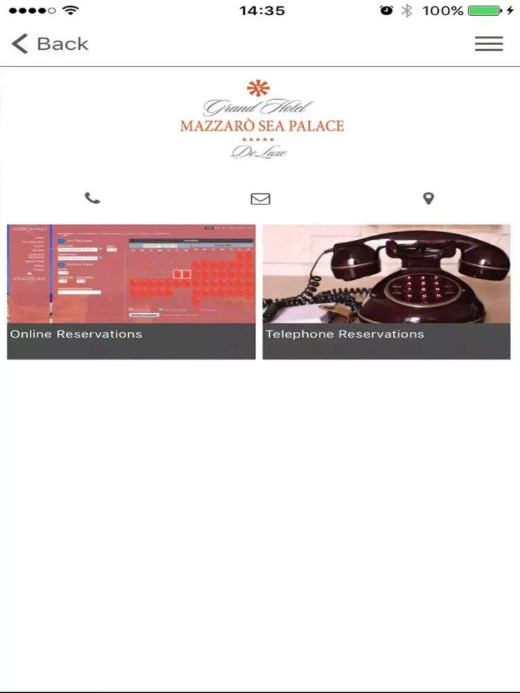 Grand Hotel Mazzaro Sea Palace iPad 应用截图