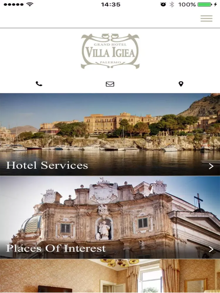 Grand Hotel Villa Igiea iPad  স্ক্রিনশট