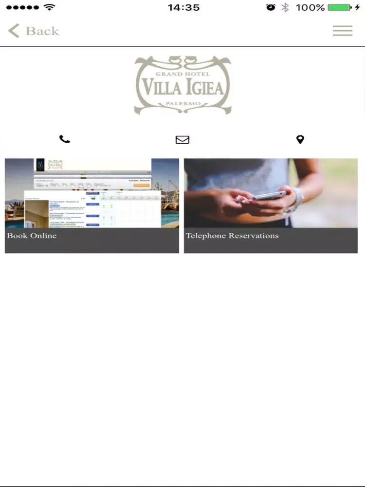 Grand Hotel Villa Igiea iPad  স্ক্রিনশট