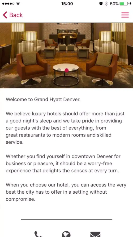 Capturas de pantalla de Grand Hyatt Denver