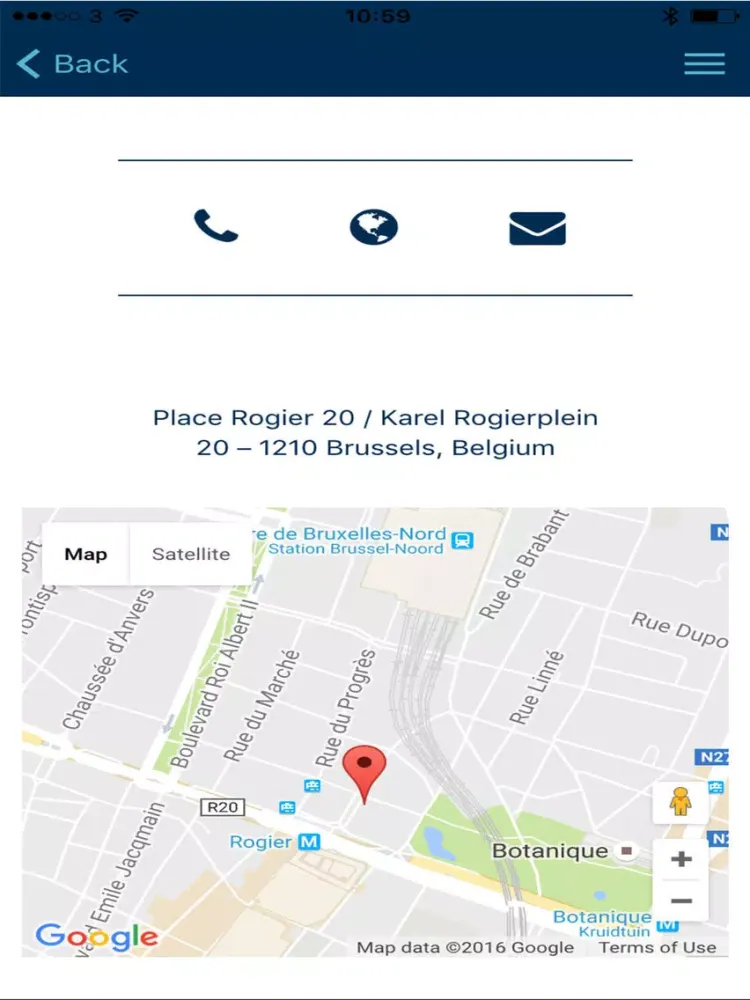 Zrzuty ekranu Hilton Brussels City iPad 