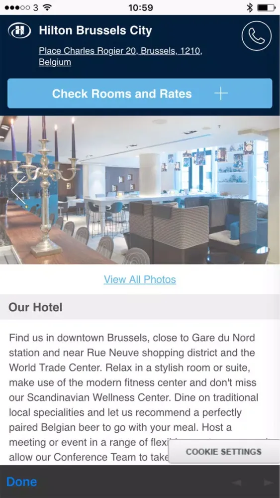 Zrzuty ekranu Hilton Brussels City