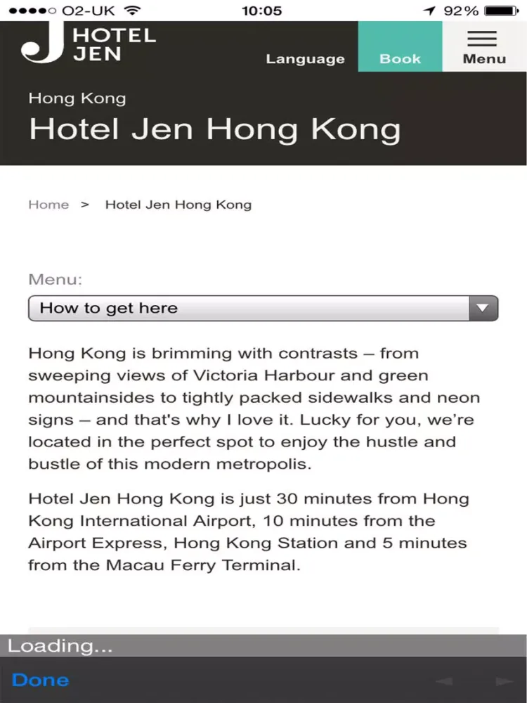 Zrzuty ekranu Hotel Jen Hong Kong iPad 