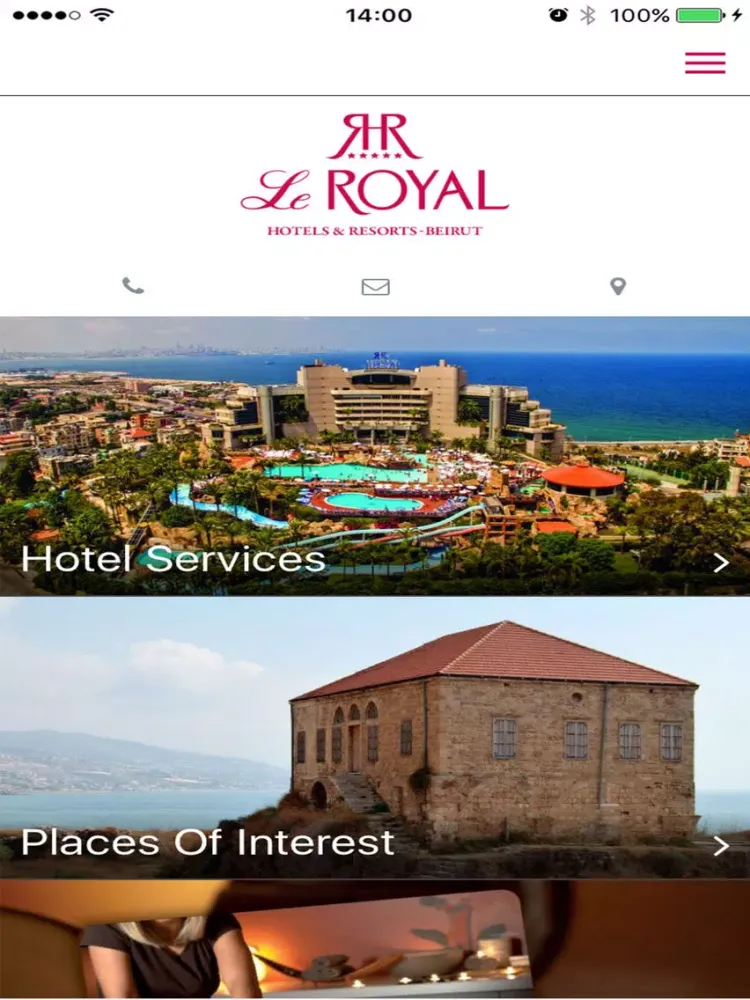 Le Royal Hotels and Resort Beirut iPad  Screenshots
