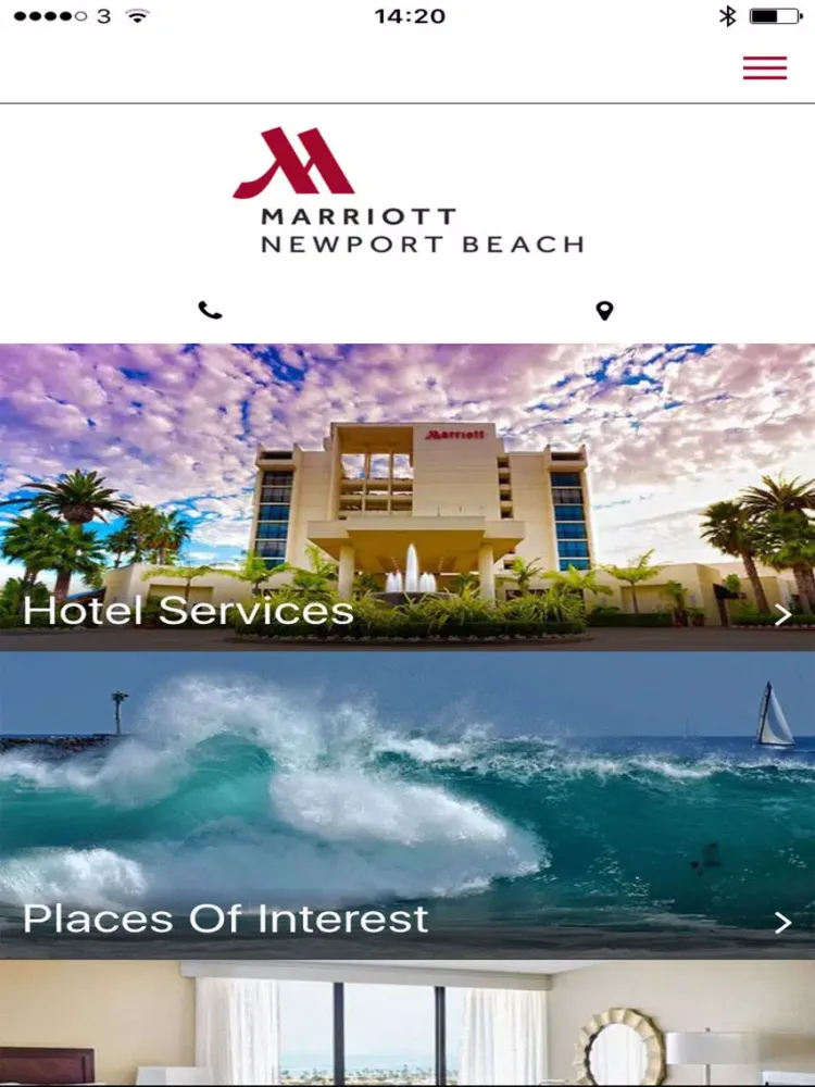 Newport Beach Marriott Hotel & Spa iPad 应用截图