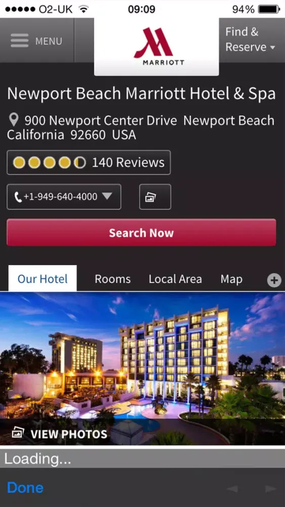 Newport Beach Marriott Hotel & Spa应用截图