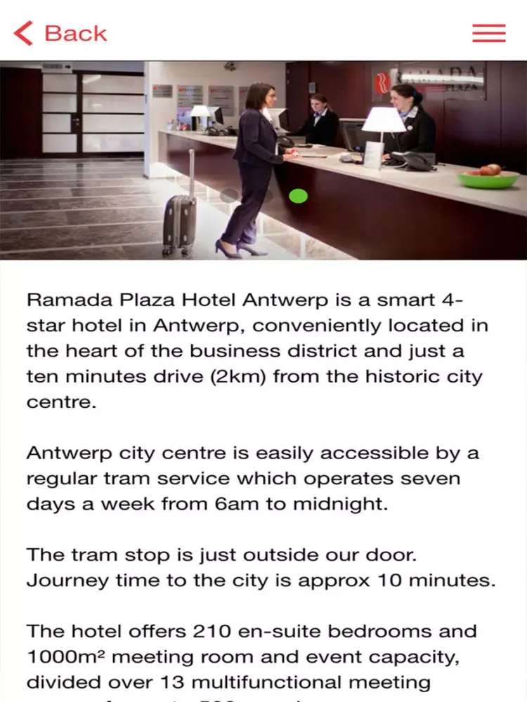 Ramada Plaza Antwerp iPad  Screenshots