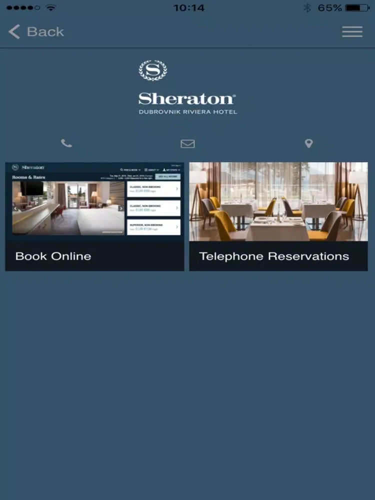 Скриншоты Sheraton Dubrovnik Riviera iPad 