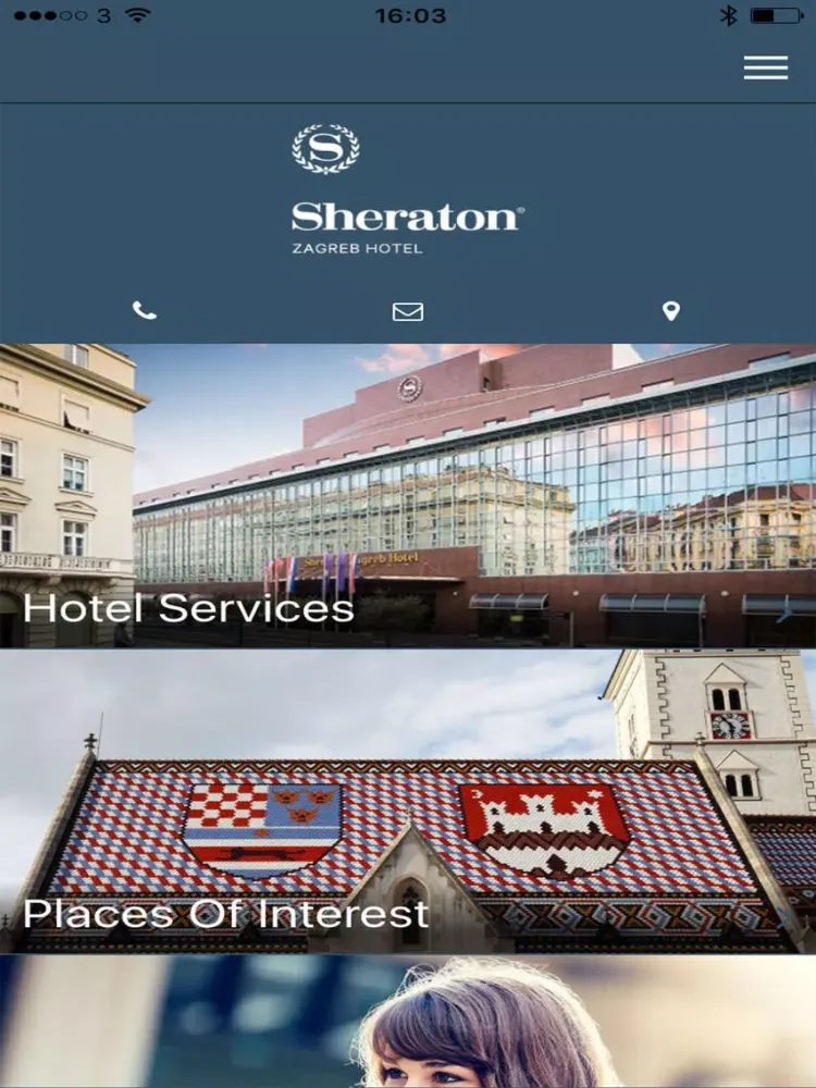 Sheraton Zagreb Hotel iPad  스크린샷