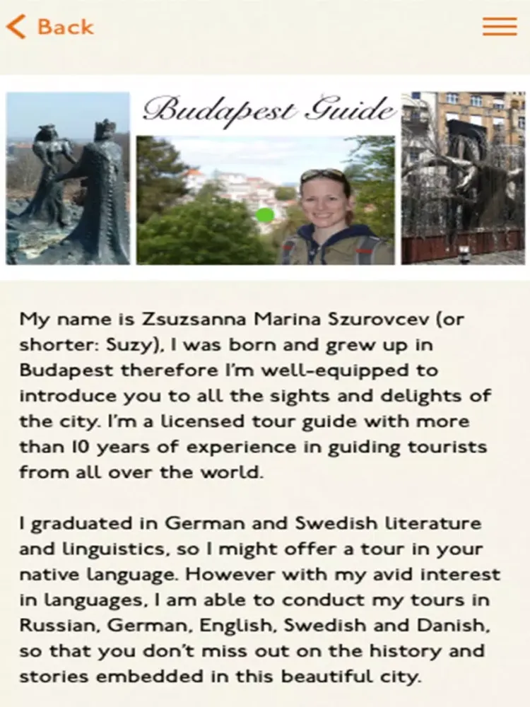 The Budapest App iPad  سکرین شاٹس