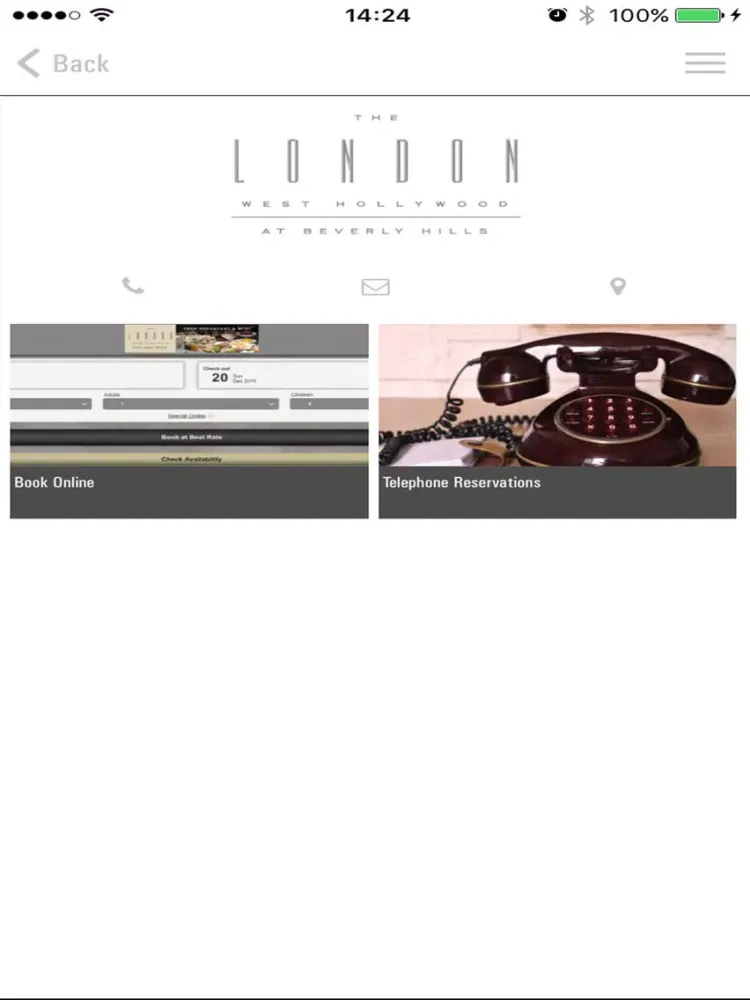 The London West Hollywood at Beverly Hills iPad  स्क्रीनशॉट