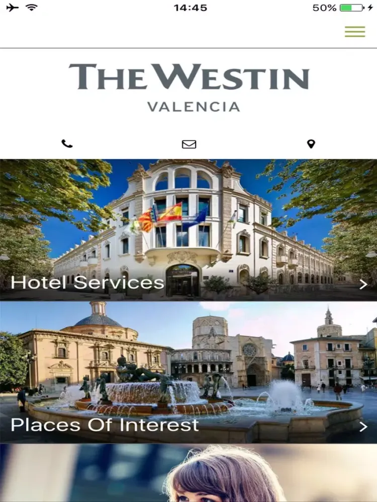 Capturas de pantalla de The Westin Valencia iPad 