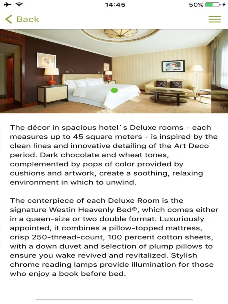 Capturas de pantalla de The Westin Valencia iPad 