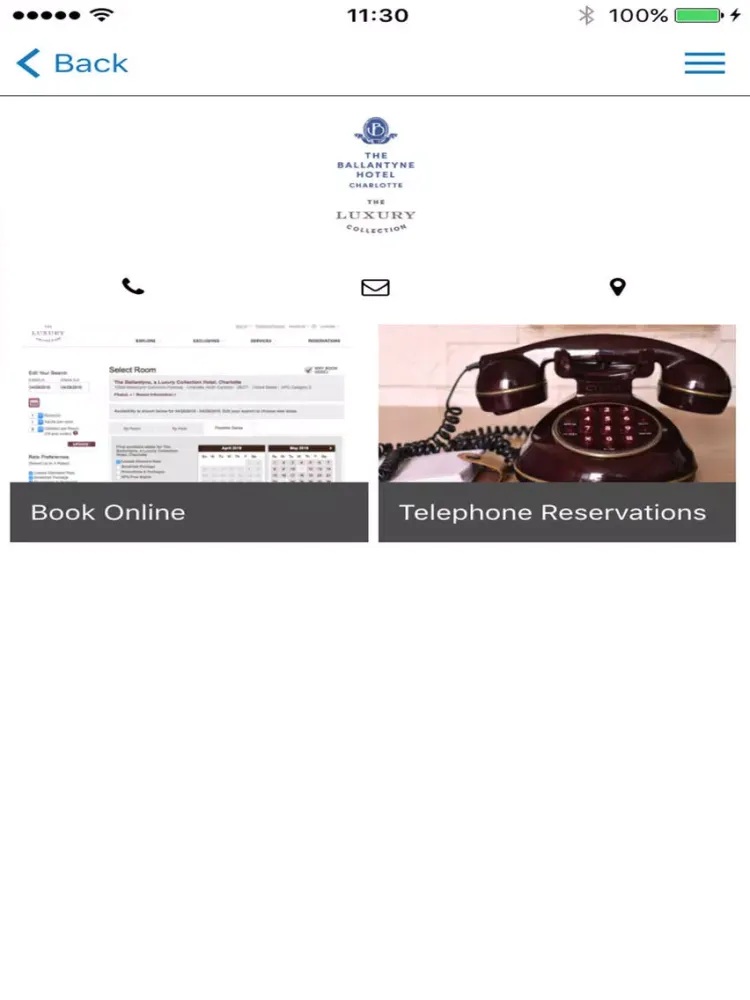 Tangkapan layar The Ballantyne iPad 