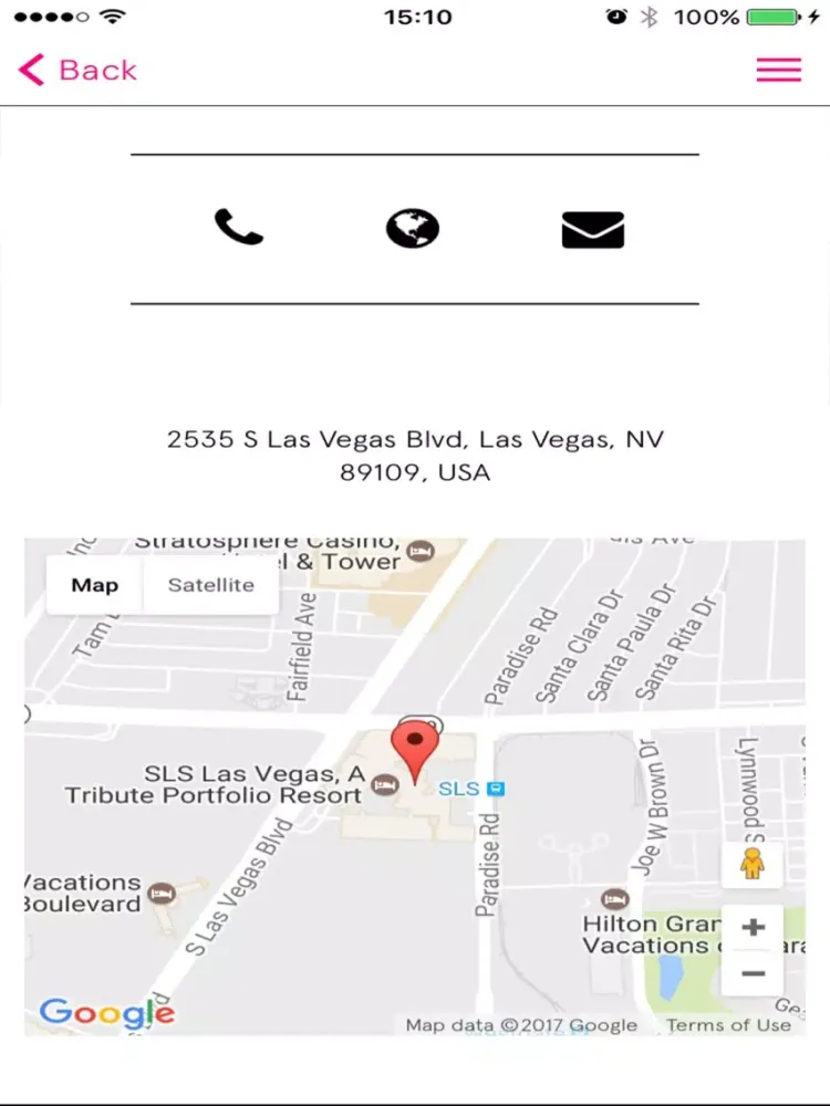 W Las Vegas iPad  स्क्रीनशॉट