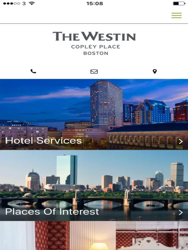 Westin Copley Place iPad  स्क्रीनशॉट