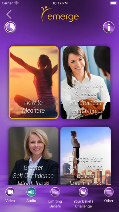 Capturas de tela do Empowered Women's Success Prog