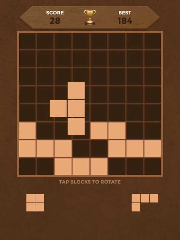 WoodBlocku: Block Puzzle Wood iPad 应用截图