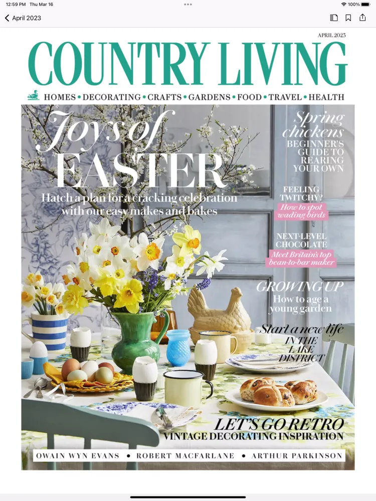 Zrzuty ekranu Country Living UK