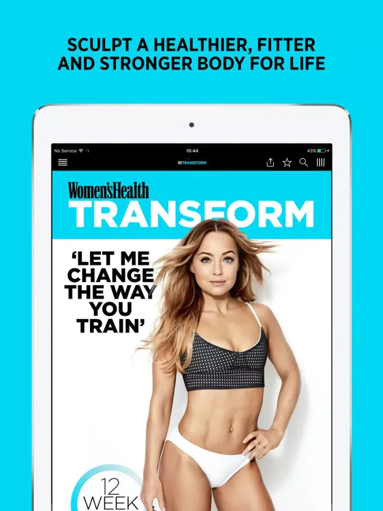 WOMEN’S HEALTH: WH TRANSFORM iPad  Screenshots