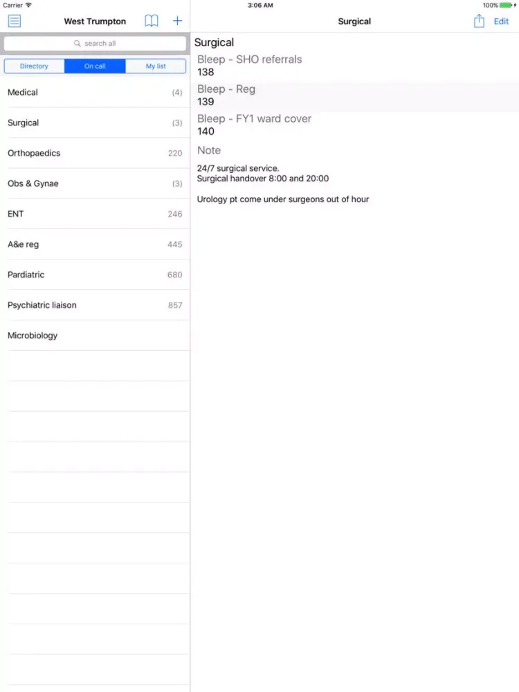 Скриншоты Switchboard iPad 