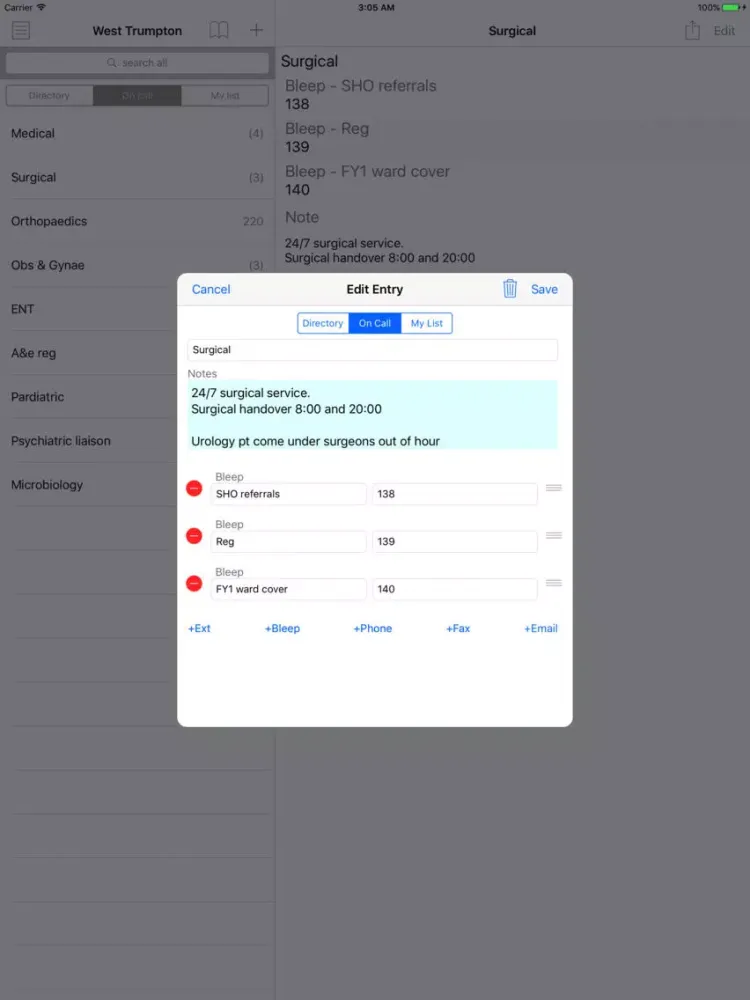 Скриншоты Switchboard iPad 