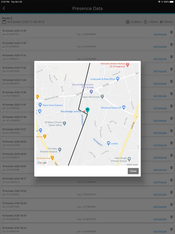 Ảnh chụp màn hình của hfx Employee App iPad 