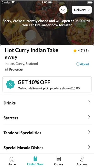 Hot Curry Indian Take away Ekran Görüntüleri