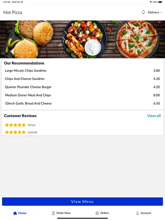 Hot Pizza iPad  স্ক্রিনশট