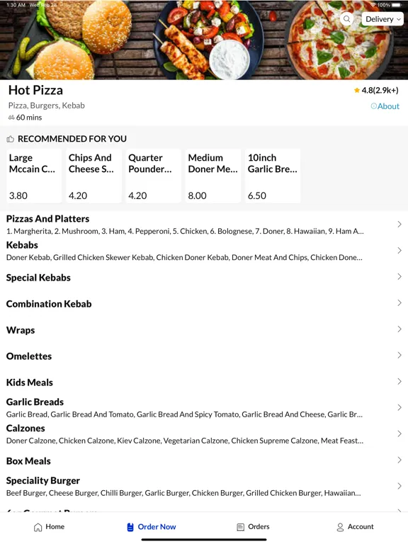 Hot Pizza iPad  স্ক্রিনশট