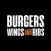 Burgers, Wings and Ribs