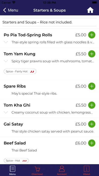 Ảnh chụp màn hình của Mays Thai Treats