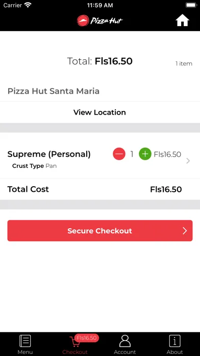 Pizza Hut Curacao Ekran Görüntüleri