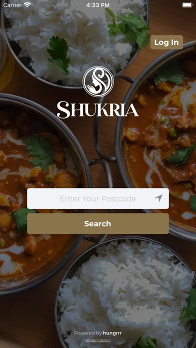 Capturas de tela do Shukria Indian Cuisine