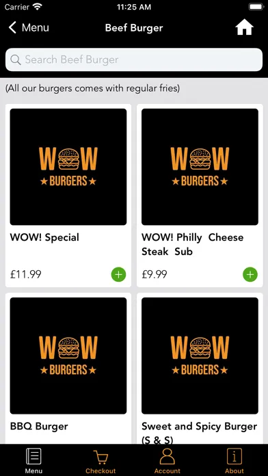 Wow Burgers سکرین شاٹس