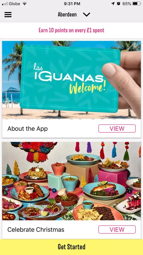 Capturas de tela do Las Iguanas