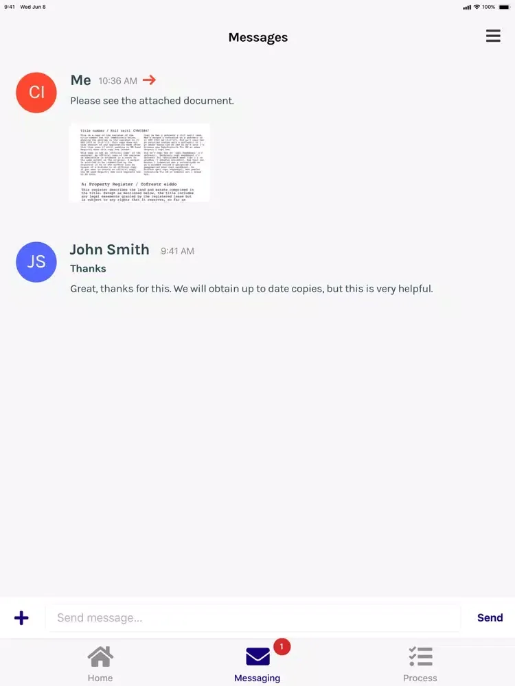 MyConveyancingSolicitor iPad  স্ক্রিনশট