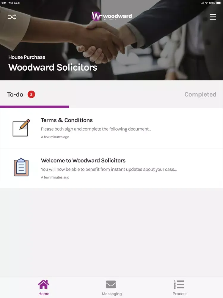 Скриншоты Woodward Solicitors iPad 