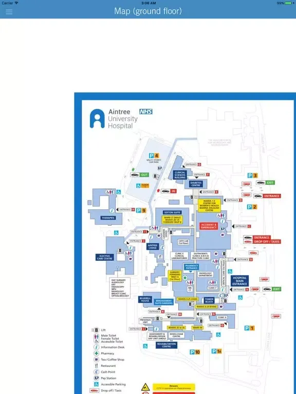 Скриншоты Aintree Hospital Wayfinding iPad 