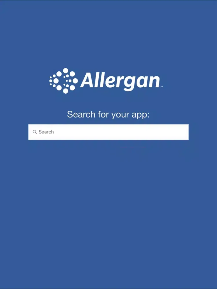 Allergan Hub iPad  স্ক্রিনশট