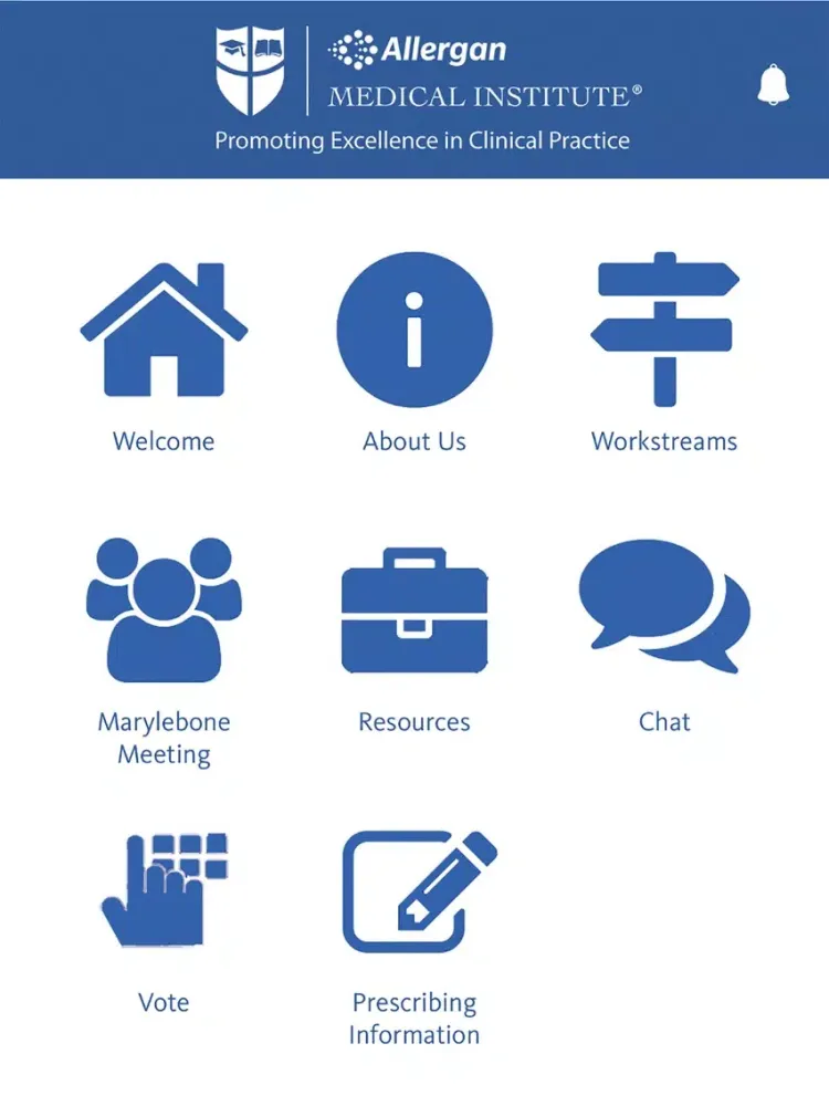Allergan Hub iPad  স্ক্রিনশট