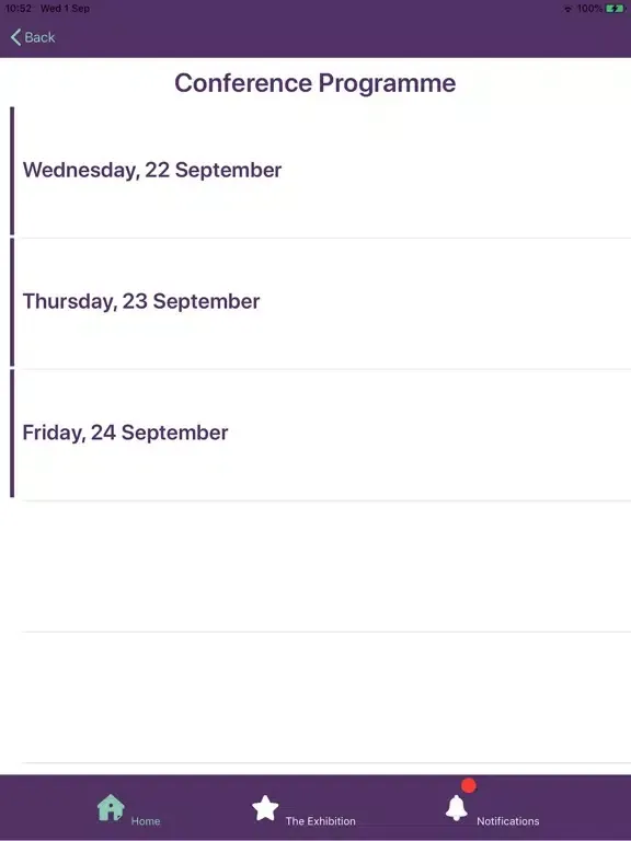 IAPS Events iPad  スクリーンショット
